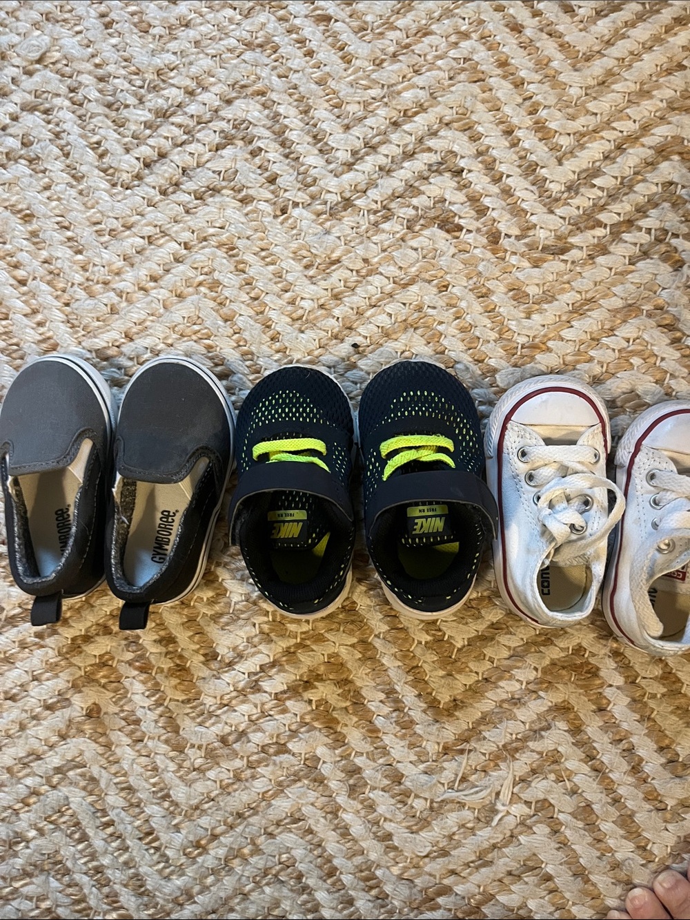 Boys size 4 Converse & Nike and Gymboree Sneakers